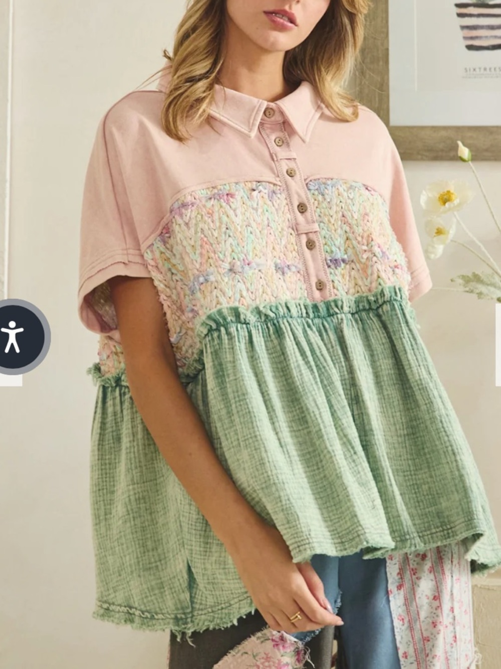 Oli & Hali Mineral Washed Top